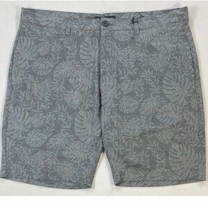 Travis Mathew Shorts Mens 32 Gray Floral Coastal Canyon Golf Performance